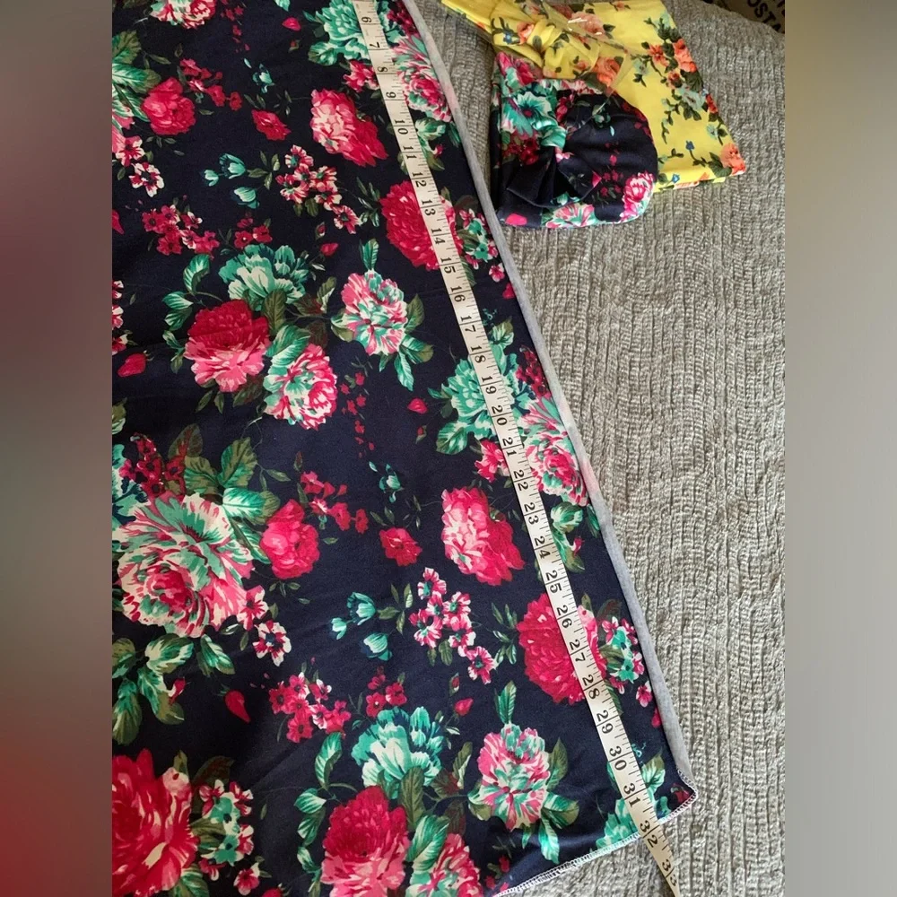 3/$10 Floral Baby Headbands Hats and Wraps Swaddle Sets 4pc - Picture 6 of 10